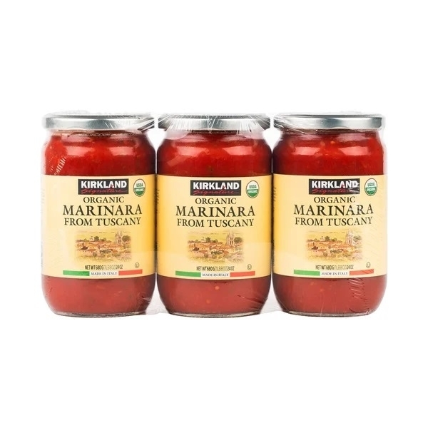 Kirkland Signature Organic Tuscan Marinara Sauce 24 Ounce (Pack of 3