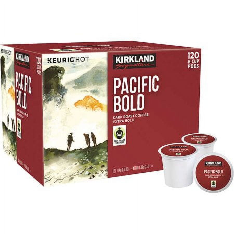 Kirkland Signature Pacific Bold Coffee, Dark Roast Extra Bold, 120 K