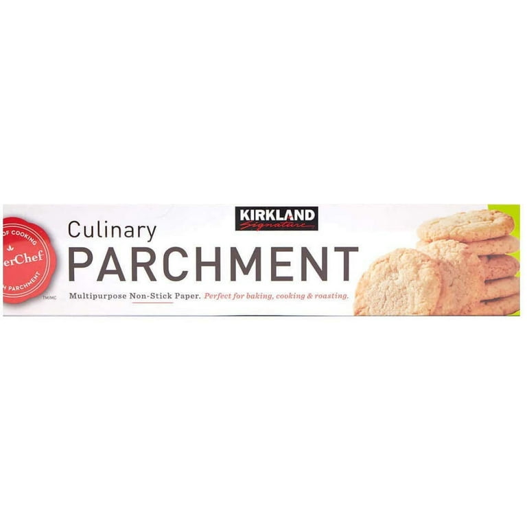 Kirkland Signature 2 Pack 410 Square Feet Non Stick Culinary Parchment Paper Roll Perfect for Baking, Bulk Savings.