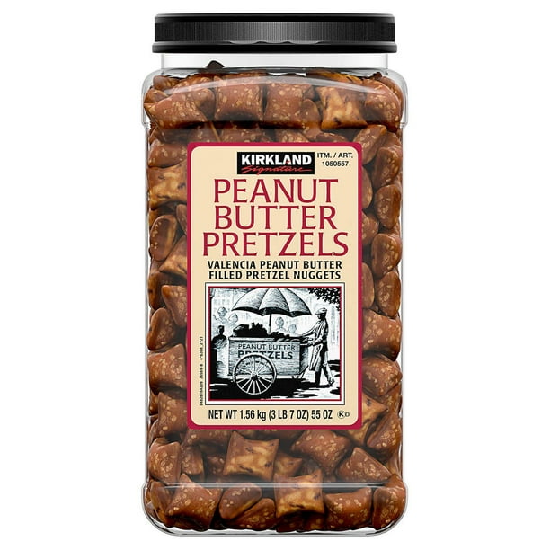 Kirkland Signature Peanut Butter Filled Pretzel Nuggets, 55 oz