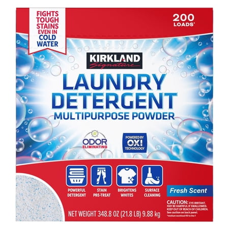 Kirkland Signature Powder Laundry Detergent, 200 Loads, 348.8 Ounce