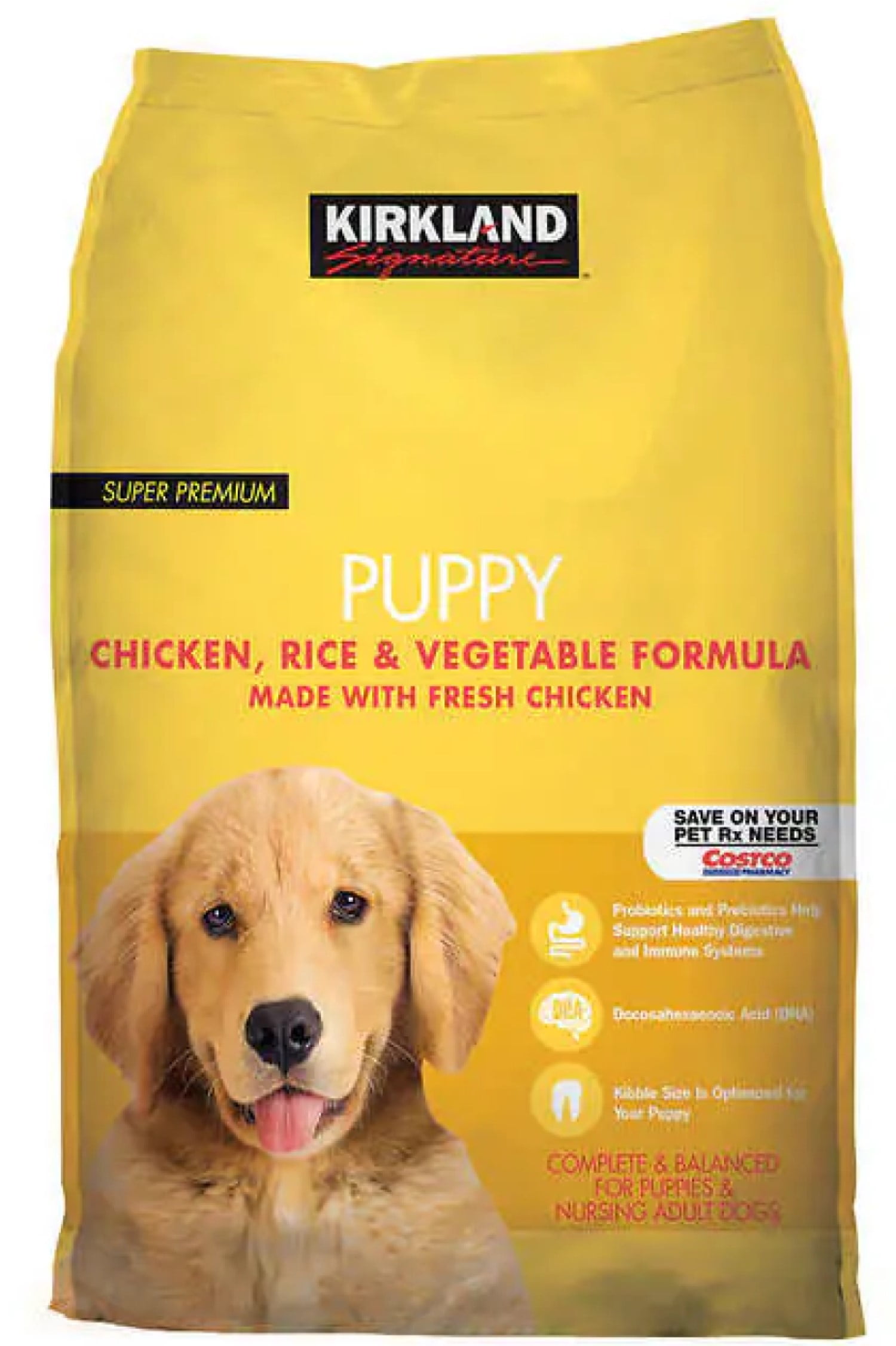 Kirkland Signature Puppy Formula Chicken, Rice and Vegetable Dog Food