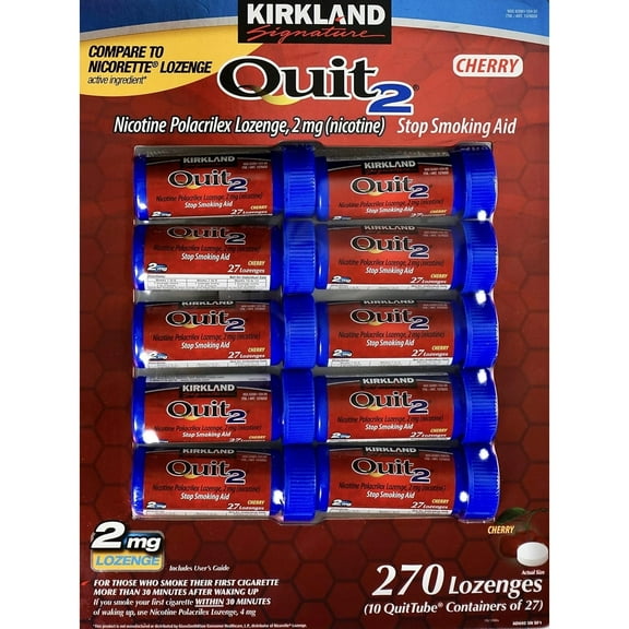 Kirkland Signature Quit 2mg., Cherry Lozenges, 270 Pieces