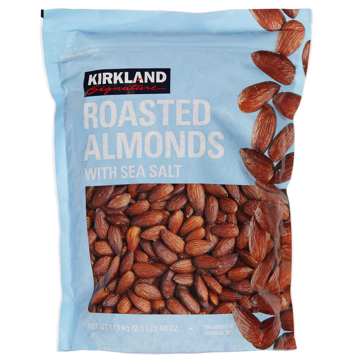 Kirkland Signature Roasted Almonds, Sea Salt, 2.5 Pounds
