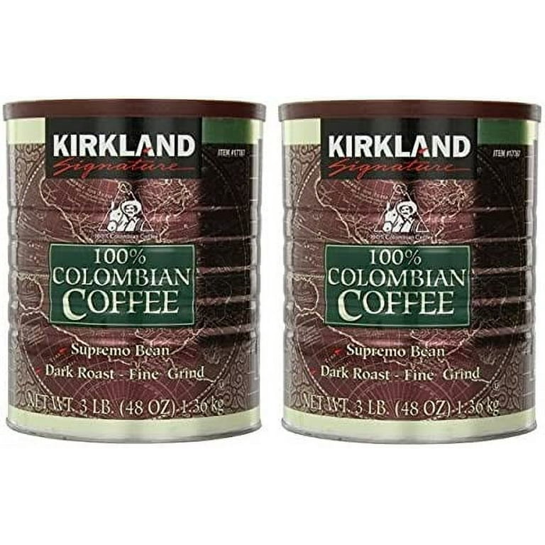 Kirkland Signature 100% Colombian Coffee Supremo Bean Dark Roast