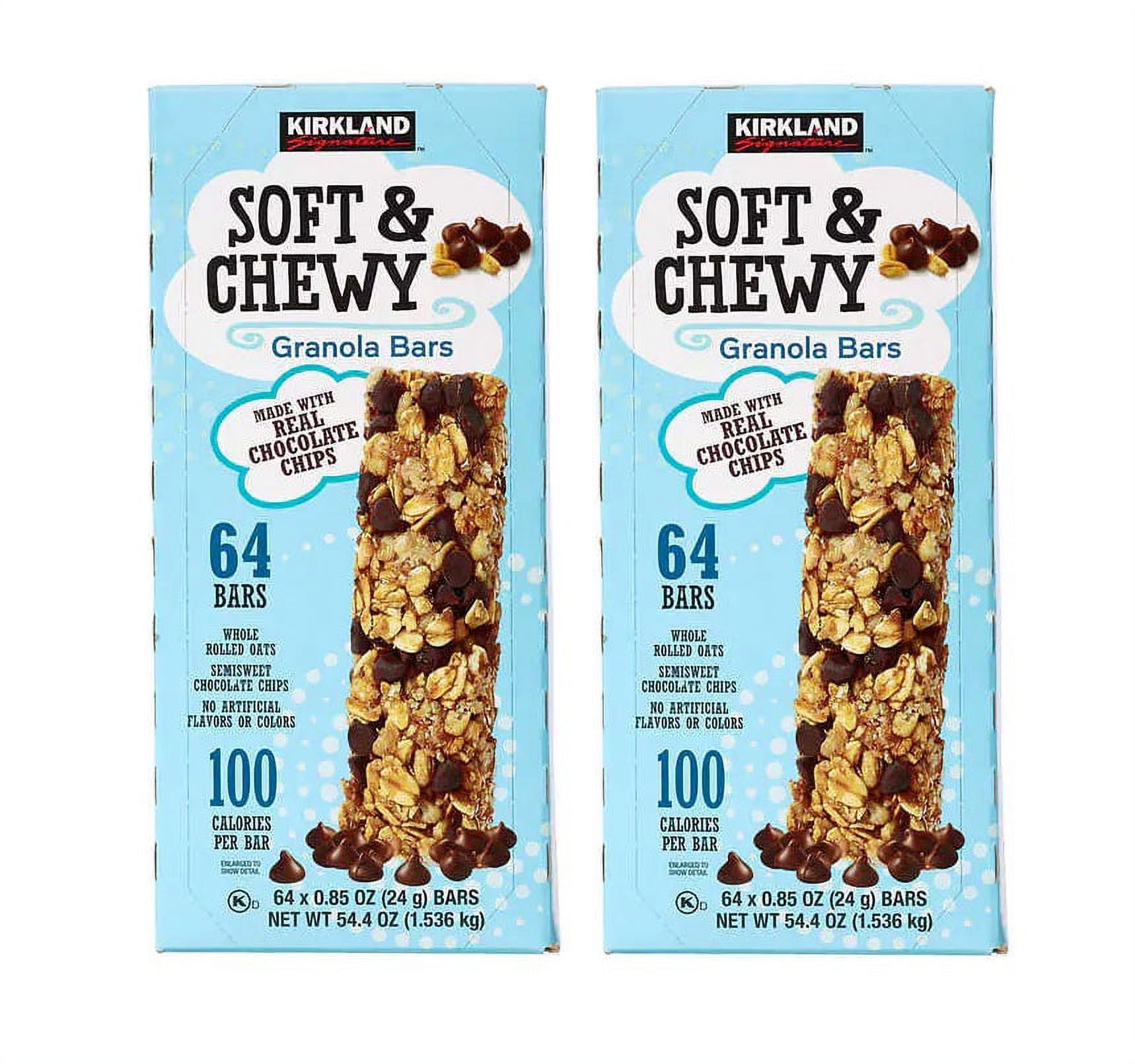 Kirkland Signature Soft & Chewy Granola Bars, 0.85 oz, 64-count 2PK