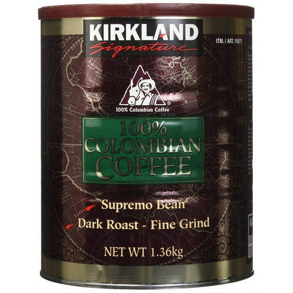 Kirkland Signature Supremo Bean Ground Coffee, 1.36kg/3lbs. {Canadian}