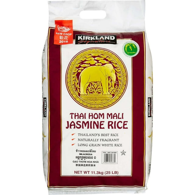 Kirkland Signature Thai Hom Mali Jasmine Rice 25 Pounds