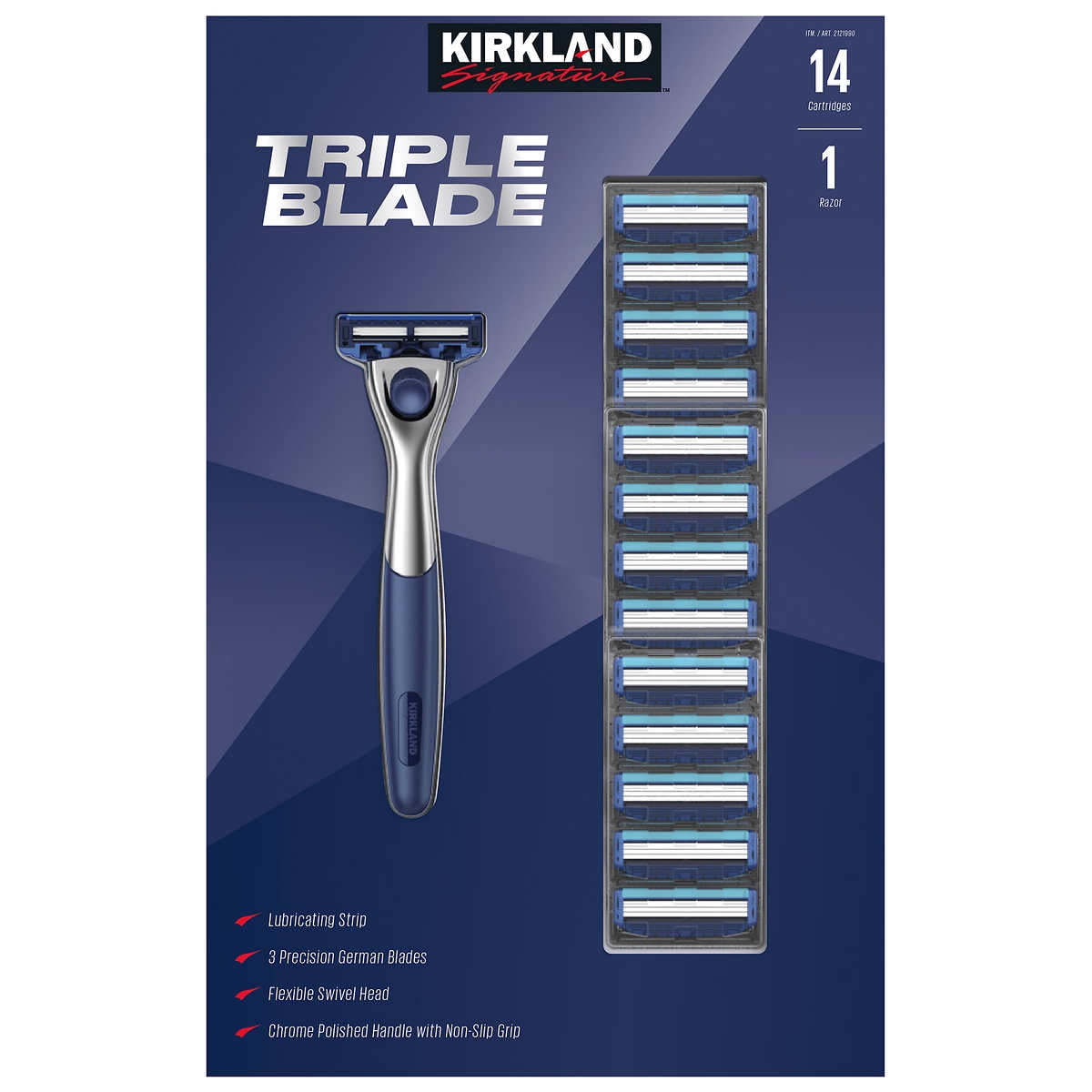 Kirkland Signature Triple Blade Razor 14count