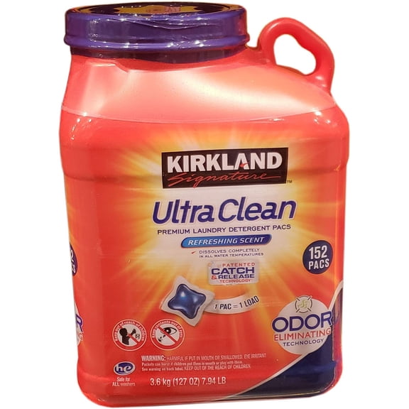 Kirkland signature Ultra Clean Laundry Pacs, 127 Ounce