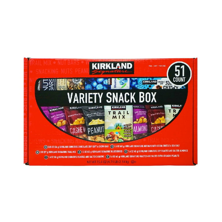 Kirkland Signature Variety Snack Box, 51 ct 1PK