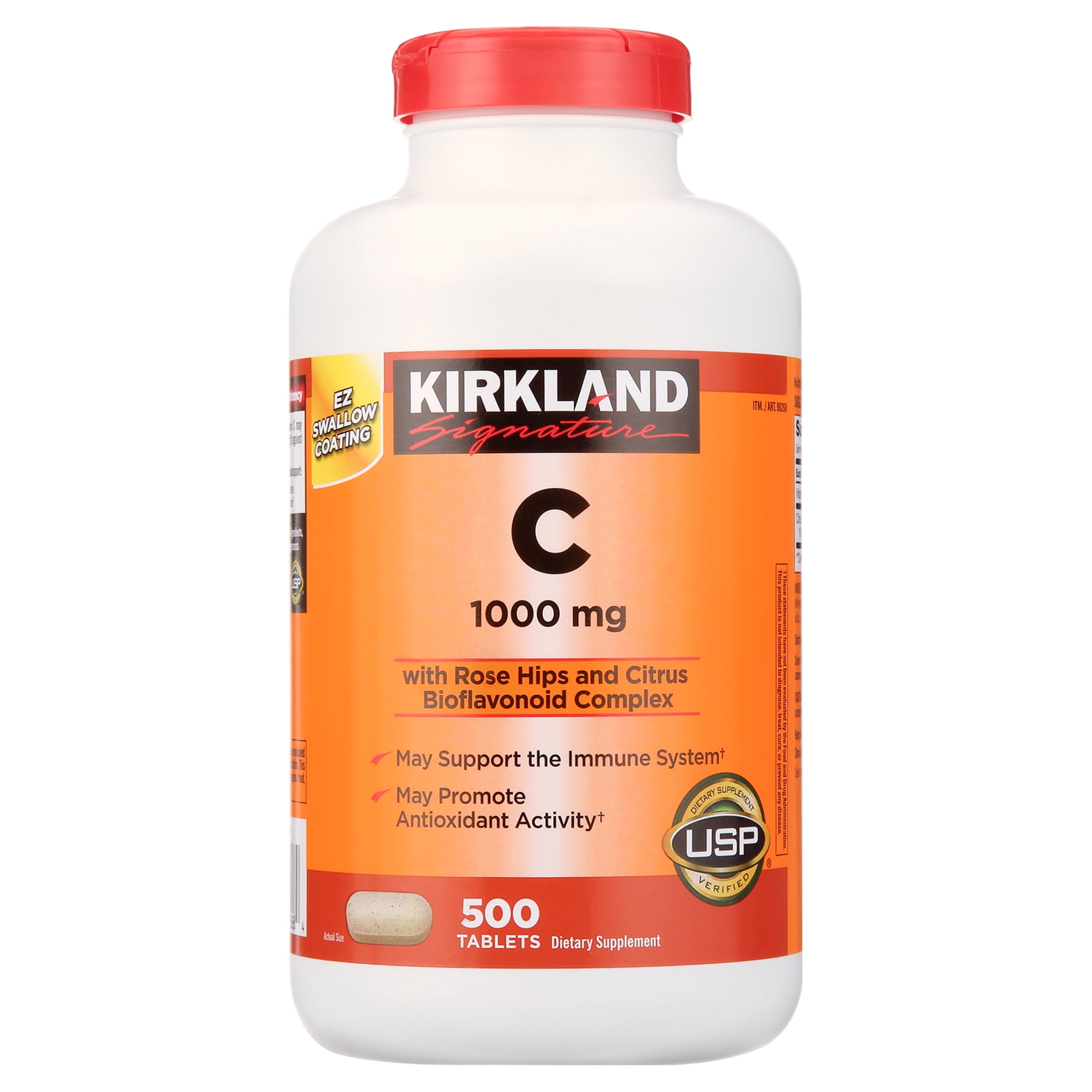 Kirkland Signature High Potency Vitamin C 1000mg with Rose Hips and Citrus Bioflavonoid, 500 Tablets - Walmart.com Kirkland Signature High Potency Vitamin C 1000mg with Rose Hips and Citrus Bioflavonoid, 500 Tablets - Walmart.com