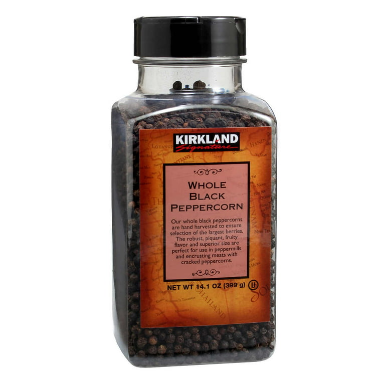 Kirkland Signature, Whole Black Peppercorn, 14.1 oz