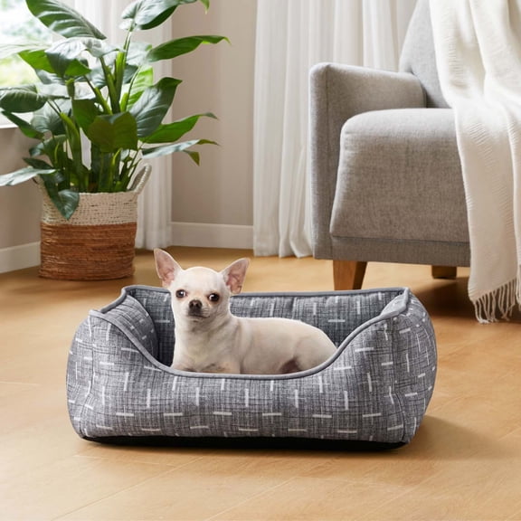 Kirkland Signature Wide Walled Cuddler Pet Bed Gray
