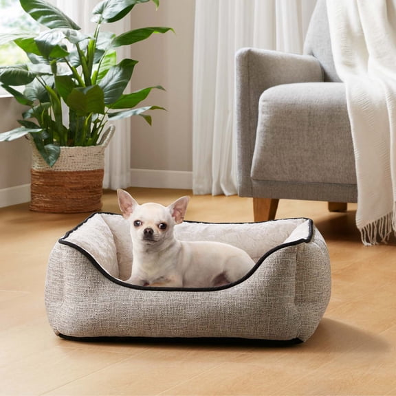 Kirkland Signature Wide Walled Cuddler Pet Bed Light Gray