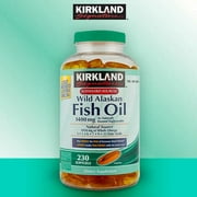 Kirkland Signature Wild Alaskan Fish Oil, 1,400 mg., 230 Softgels