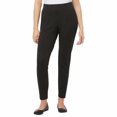 thumbnail image 1 of Kirkland Signature Ladies Ankle Length Travel Pant (Large, Black Heather), 1 of 3