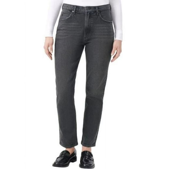 Kirkland Signature Women's High Rise Straight Jeans, Gray 8/28