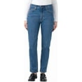 thumbnail image 1 of Kirkland Signature Women's High-Rise Straight Leg Jean (Blue 8x28), 1 of 2