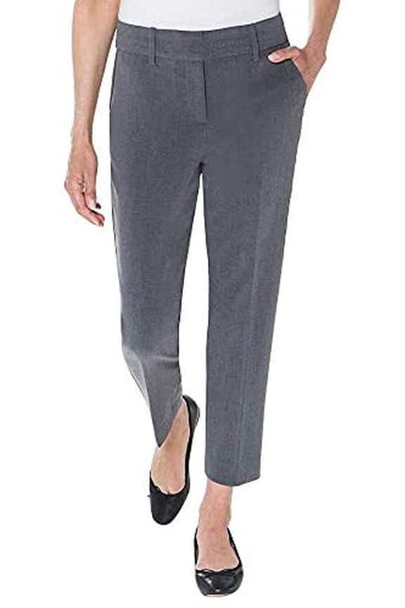 Women's Pants Sz 10 Trouser Modern Fit Comfort Gray