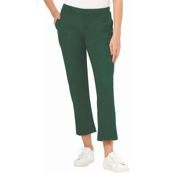 Kirkland Signature Women's Travel Pant - Utility Pocket - Elastic Waistband (Green, 6)