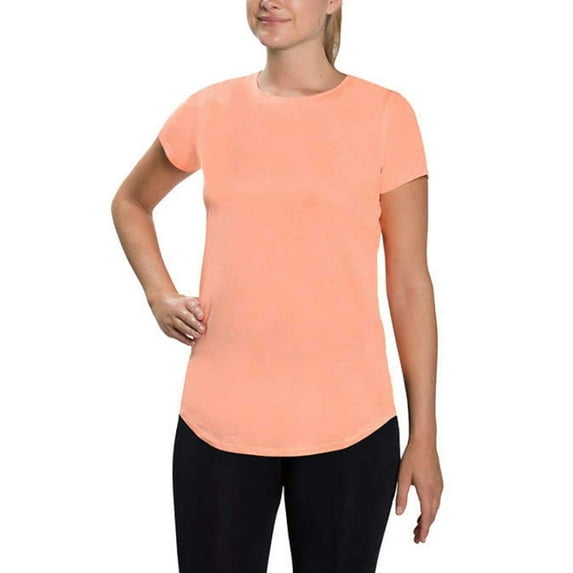 Kirkland Signature Womens Active Tee Orange, Medium