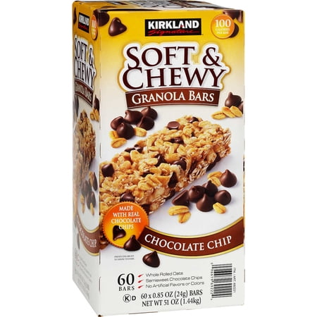 Kirkland Soft & Chewy Chocolate Chip Granola Bars 60 Ct