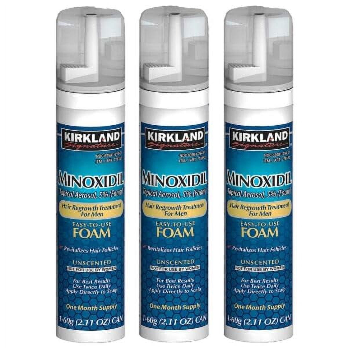 KirklandSignature Hair Regrowth Treatment Minoxidil Foam for Men 3