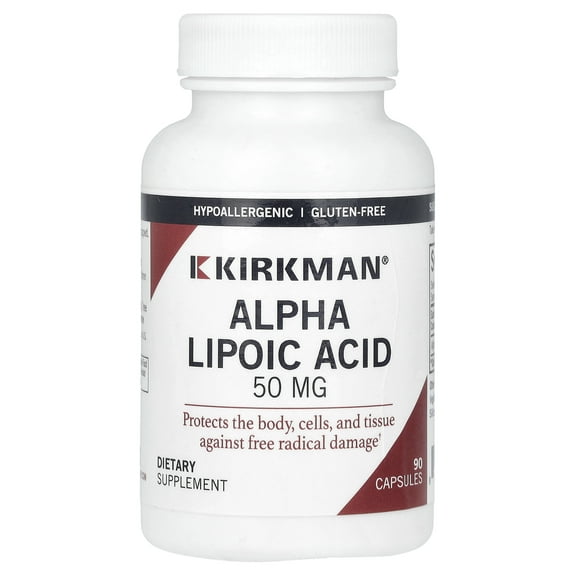 Kirkman Labs Alpha Lipoic Acid, 50 mg, 90 Capsules