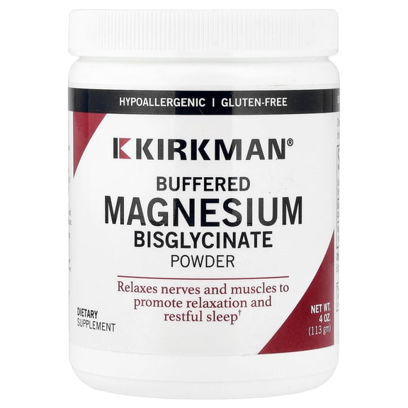 Kirkman Labs Buffered Magnesium Bisglycinate Powder, 4 oz (113 gm)