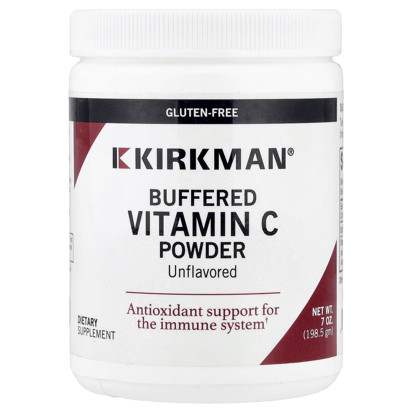 Kirkman Labs Buffered Vitamin C Powder, Unflavored, 7 oz (198.5 g