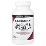 Kirkman Labs Calcium & Magnesium with Vitamin D, 120 Capsules