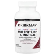 Kirkman Labs Childrens Chewable Multivitamin & Mineral, Natural Mango Peach, 120 Tablets