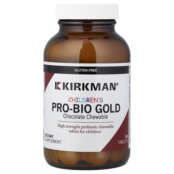 Kirkman Labs Children's Pro-Bio Gold Chewable, Chocolate, 90 Tablets
