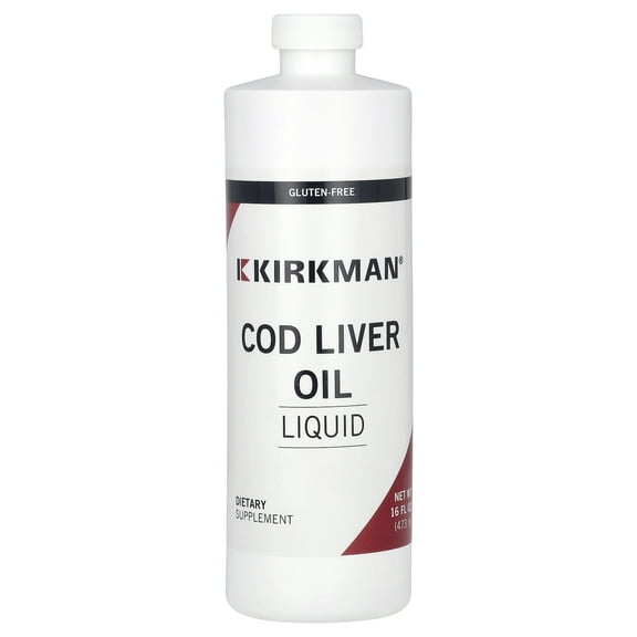 Kirkman Labs Cod Liver Oil Liquid, 16 fl oz (473 ml)