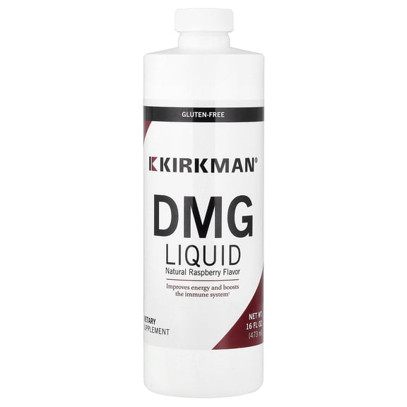 Kirkman Labs DMG Liquid, Natural Raspberry, 16 fl oz (473 ml)