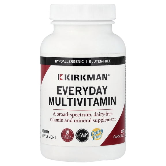 Kirkman Labs Everyday Multivitamin, 180 Capsules