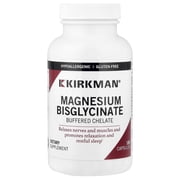 Kirkman Labs Magnesium Bisglycinate, Buffered Chelate, 180 Capsules 50 mg per Capsule