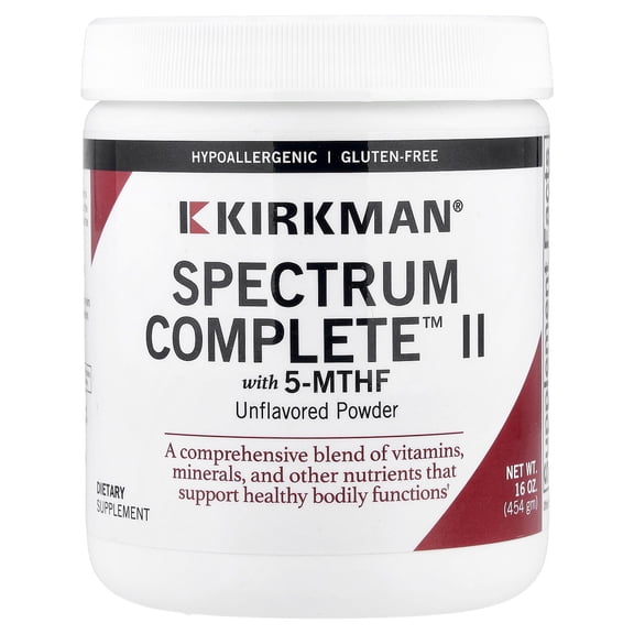 Kirkman Labs Spectrum Complete II Powder, Unflavored, 16 oz (454 gm)