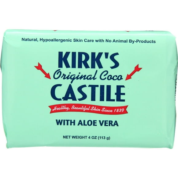 Kirks Natural Products Castile Soap, Aloe, 4 Oz