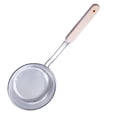 thumbnail image 1 of Kironypik 1pc Kitchen Stainless Soup Spoon Ladle Anti-Scald Skimmer Strainer Fry Food Mesh Portable Filter Home Kitchen Tool, 1 of 6