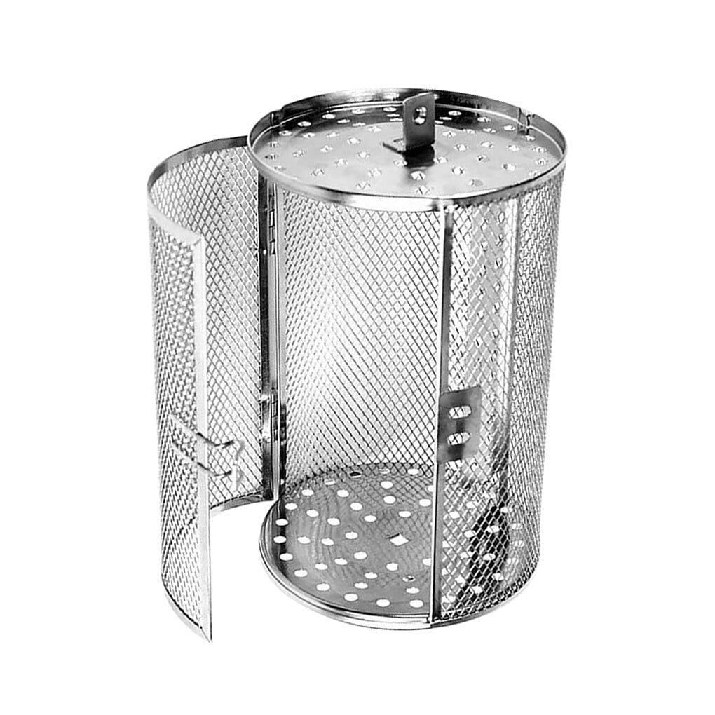 Kironypik Grill Roaster Drum Stainless Steel 360 Rotating BBQ Baking