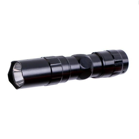 Kironypik LED Mini Flashlight Battery Powered Penlight Light Small Black with Switch Working Lamp Emergency Gear Reading Reading