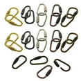 thumbnail image 1 of Kironypik Pack of 24 Metal D Ring Locking Carabiner Keychain Lock Hooks Backpack Climbing Carabiners Clips Accessories for Hiking Mixed Color, 1 of 6