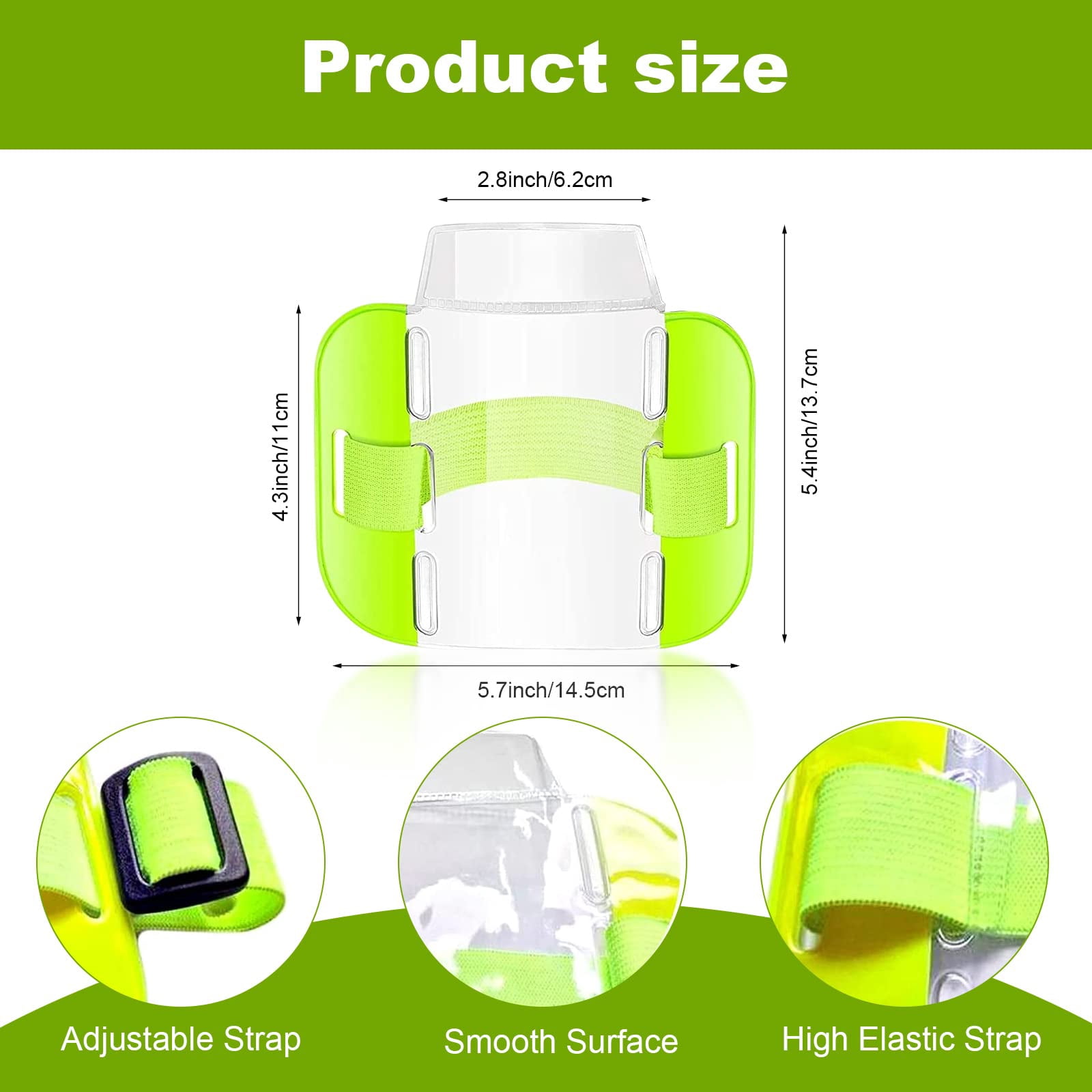 Kironypik Security And Adjustable Arm Badge Holder For Doorman Badge ...