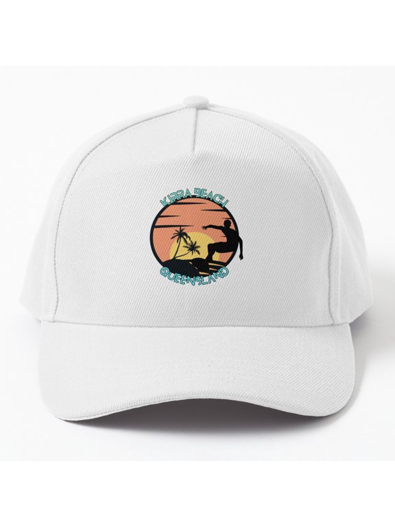 Kirra Beach Queensland Australia Baseball Cap, Travel Hat Style