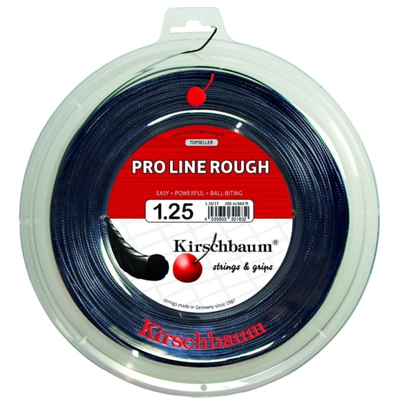 Kirschbaum Pro Line Rough Tennis String Reel, 660 ft, Gauge 1.25mm / 17G