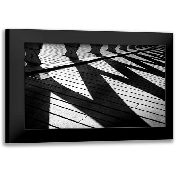 Kirshner, Dmitry 18x13 Black Modern Framed Museum Art Print Titled - Afternoon Lines