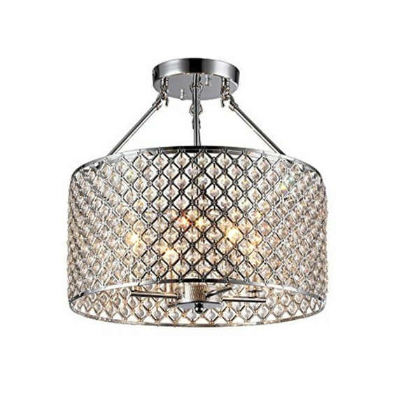 Kirsten Crystal Semi-Flush Mount