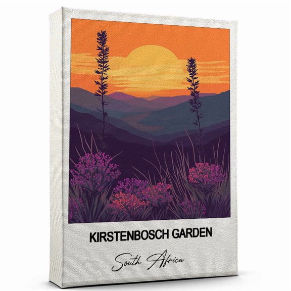 Kirstenbosch Garden Canvas Wall Art Travel-Inspired Home Decor Featuring South Africa Art Canvas Unique Gift for Travel Canvas Ready to Hang